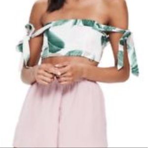 Missguided Tropical Crop Top